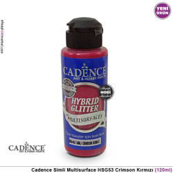 Cadence Gümüş Simli MultiSurface HSG053 Crimson Kırmızı 120 ml - Cadence