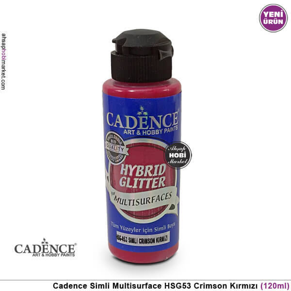 Cadence Gümüş Simli MultiSurface HSG053 Crimson Kırmızı 120 ml - 1