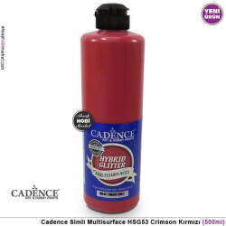Cadence Gümüş Simli Multisurface HSG053 Crimson Kırmızı 500 ml - Cadence