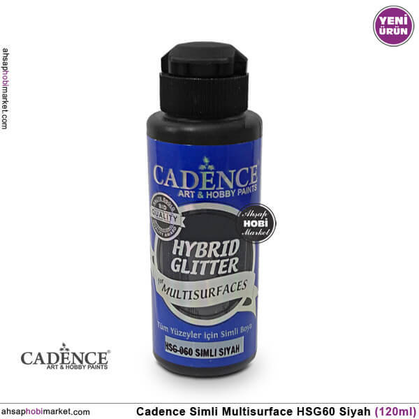 Cadence Gümüş Simli MultiSurface HSG060 Siyah 120 ml - 1