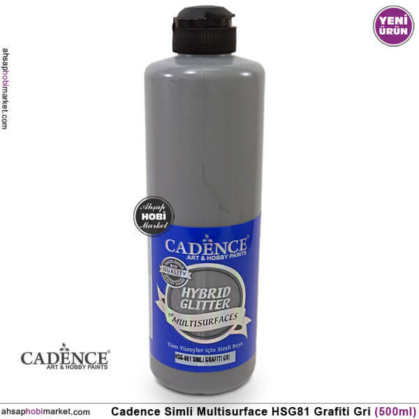 Cadence Gümüş Simli Multisurface HSG081 Grafiti Gri 500 ml - 1