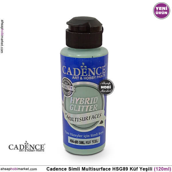 Cadence Gümüş Simli MultiSurface HSG089 Küf Yeşili 120 ml - 1