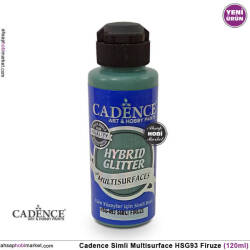 Cadence Gümüş Simli MultiSurface HSG093 Firuze Yeşili 120 ml - Cadence