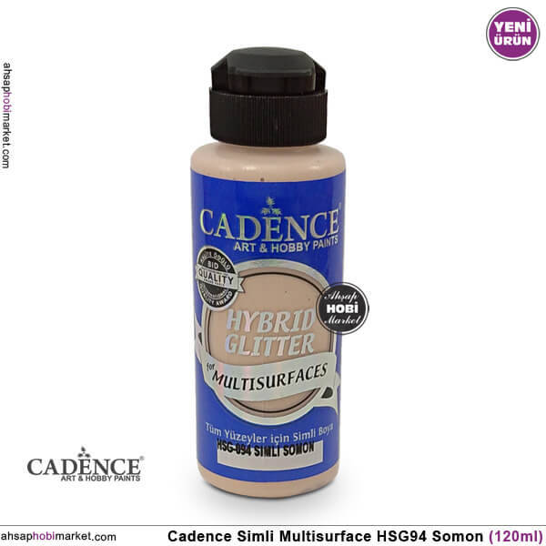 Cadence Gümüş Simli MultiSurface HSG094 Somon Rengi 120 ml - 1