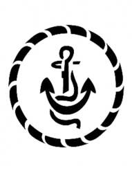 Cadence Halatlı Çapa Stencil Şablon D187 - Cadence