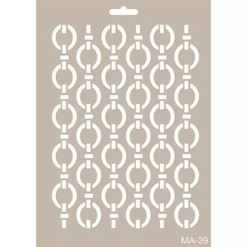 Cadence Halka Desenli Stencil Şablon MA39 - 1