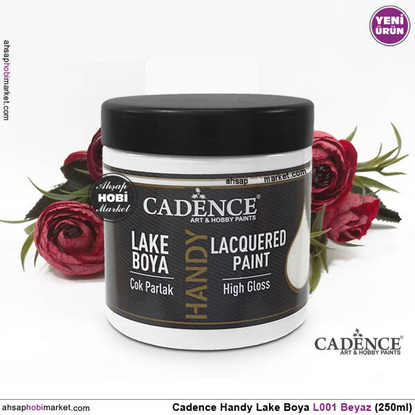 Cadence Handy Lake Vernikli Boya L001 Beyaz 250ml - 2
