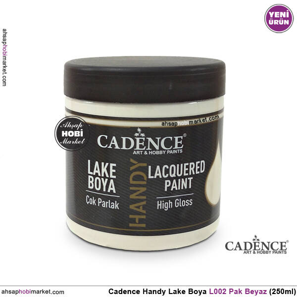 Cadence Handy Lake Vernikli Boya L002 Pak Beyaz 250ml - 1