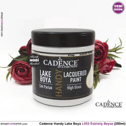 Cadence Handy Lake Vernikli Boya L003 Eskimiş Beyaz 250ml - Cadence (1)