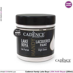 Cadence Handy Lake Vernikli Boya L004 Antik Beyaz Rengi 250ml - Cadence