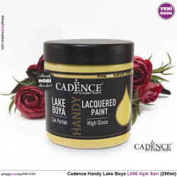 Cadence Handy Lake Vernikli Boya L006 Açık Sarı 250ml - Cadence (1)