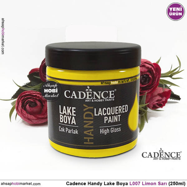 Cadence Handy Lake Vernikli Boya L007 Limon Sarı 250ml - 2