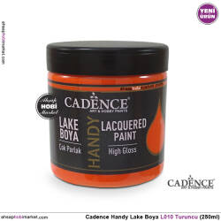 Cadence Handy Lake Vernikli Boya L010 Turuncu Rengi 250ml - Cadence