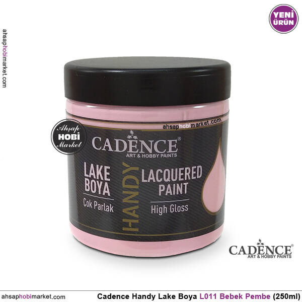 Cadence Handy Lake Vernikli Boya L011 Bebek Pembe Rengi 250ml - 1