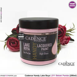 Cadence Handy Lake Vernikli Boya L011 Bebek Pembe Rengi 250ml - Cadence (1)