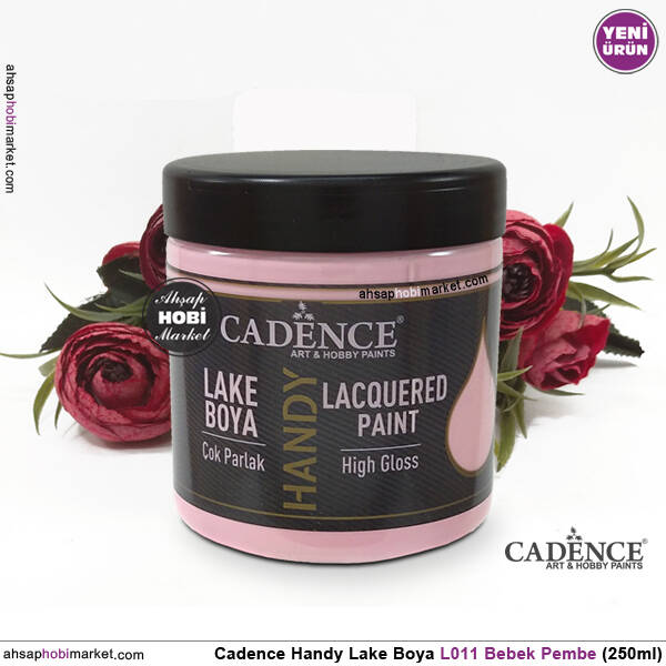 Cadence Handy Lake Vernikli Boya L011 Bebek Pembe Rengi 250ml - 2