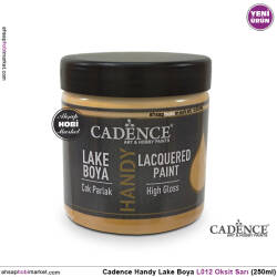 Cadence Handy Lake Vernikli Boya L012 Oksit Sarı 250ml - Cadence