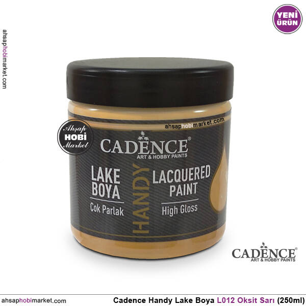 Cadence Handy Lake Vernikli Boya L012 Oksit Sarı 250ml - 1