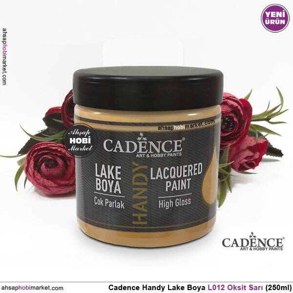 Cadence Handy Lake Vernikli Boya L012 Oksit Sarı 250ml - 2