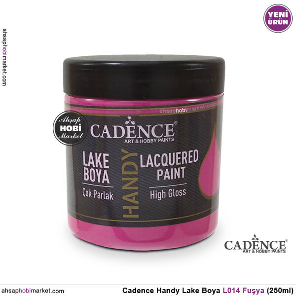 Cadence Handy Lake Vernikli Boya L014 Fuşya Rengi 250ml - 1