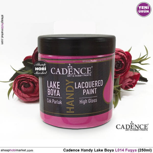 Cadence Handy Lake Vernikli Boya L014 Fuşya Rengi 250ml - 2