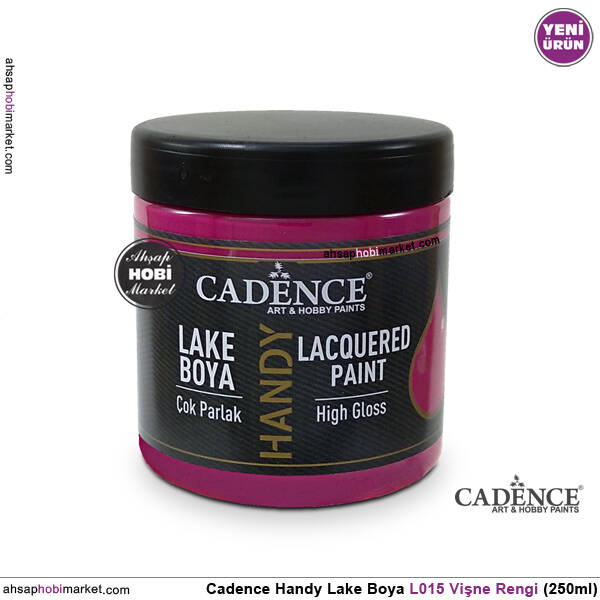 Cadence Handy Lake Vernikli Boya L015 Vişne Rengi 250ml - 1