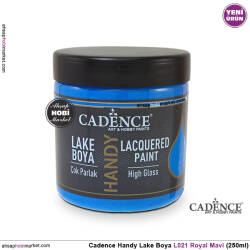 Cadence Handy Lake Vernikli Boya L021 Royal Mavi 250ml - Cadence