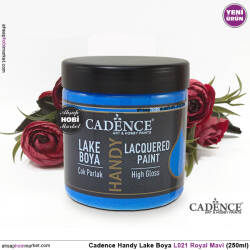 Cadence Handy Lake Vernikli Boya L021 Royal Mavi 250ml - Cadence (1)