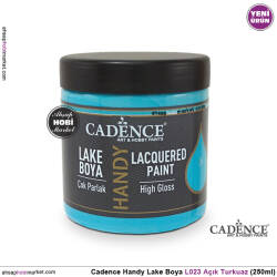 Cadence Handy Lake Vernikli Boya L023 Açık Turkuaz 250ml - Cadence