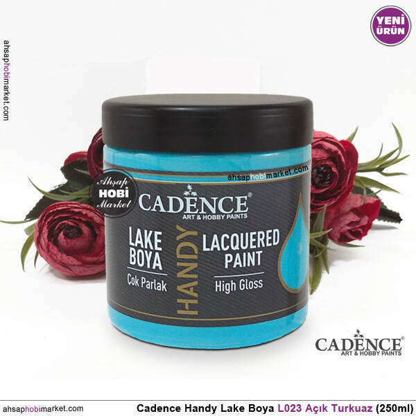 Cadence Handy Lake Vernikli Boya L023 Açık Turkuaz 250ml - 2