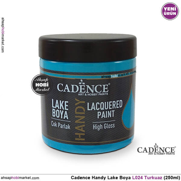 Cadence Handy Lake Vernikli Boya L024 Turkuaz 250ml - 1