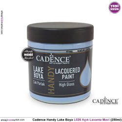 Cadence Handy Lake Vernikli Boya L026 Açık Lavanta Mavi 250ml - Cadence