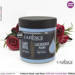 Cadence Handy Lake Vernikli Boya L026 Açık Lavanta Mavi 250ml - Cadence (1)