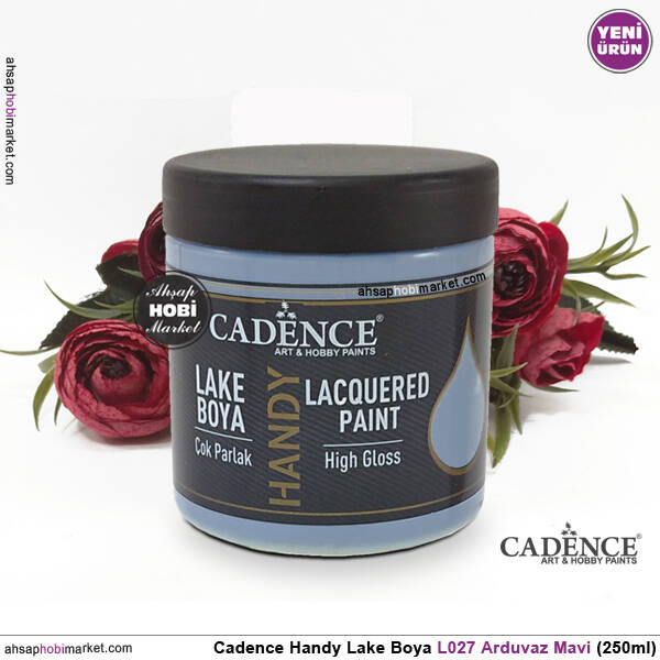 Cadence Handy Lake Vernikli Boya L027 Arduvaz Mavi 250ml - 2
