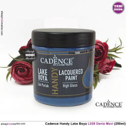 Cadence Handy Lake Vernikli Boya L028 Deniz Mavi 250ml - Cadence (1)