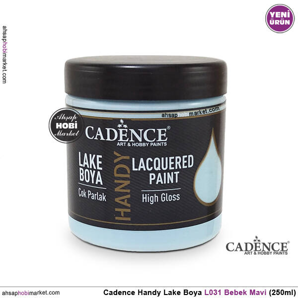 Cadence Handy Lake Vernikli Boya L031 Bebek Mavi 250ml - 1