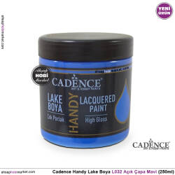 Cadence Handy Lake Vernikli Boya L032 Açık Çapa Mavi 250ml - Cadence
