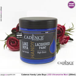 Cadence Handy Lake Vernikli Boya L033 Ultramarine Mavi 250ml - Cadence (1)