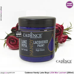 Cadence Handy Lake Vernikli Boya L034 Mor Lacivert 250ml - Cadence (1)