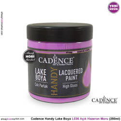 Cadence Handy Lake Vernikli Boya L036 Açık Hazeran Moru 250ml - Cadence