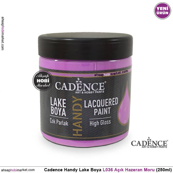 Cadence Handy Lake Vernikli Boya L036 Açık Hazeran Moru 250ml - 1