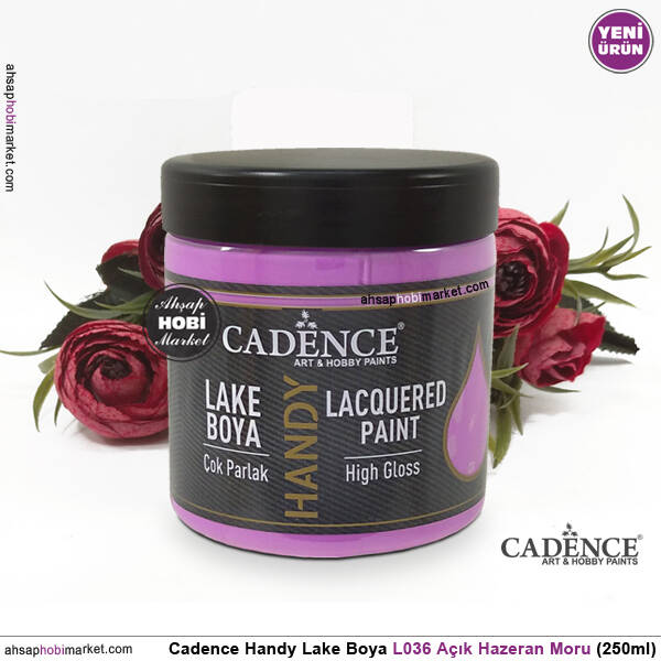 Cadence Handy Lake Vernikli Boya L036 Açık Hazeran Moru 250ml - 2