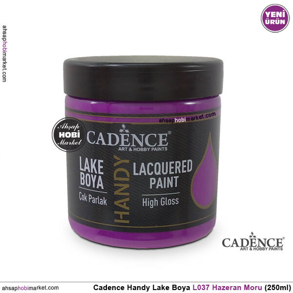 Cadence Handy Lake Vernikli Boya L037 Hazeran Moru 250ml - 1