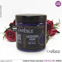 Cadence Handy Lake Vernikli Boya L040 Koyu Mor 250ml - Cadence (1)