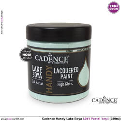 Cadence Handy Lake Vernikli Boya L041 Pastel Yeşil 250ml - Cadence