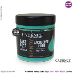 Cadence Handy Lake Vernikli Boya L043 Nane Yeşili 250ml - Cadence