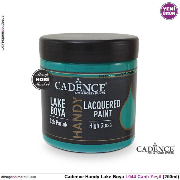 Cadence Handy Lake Vernikli Boya L044 Canlı Yeşil 250ml - 1