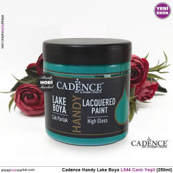 Cadence Handy Lake Vernikli Boya L044 Canlı Yeşil 250ml - Cadence (1)