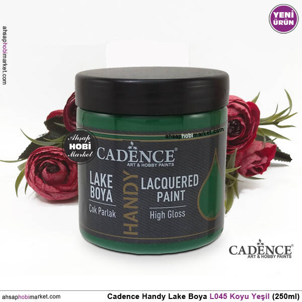 Cadence Handy Lake Vernikli Boya L045 Koyu Yeşil 250ml - 2