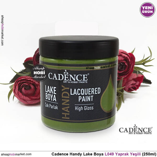 Cadence Handy Lake Vernikli Boya L049 Yaprak Yeşili 250ml - 2